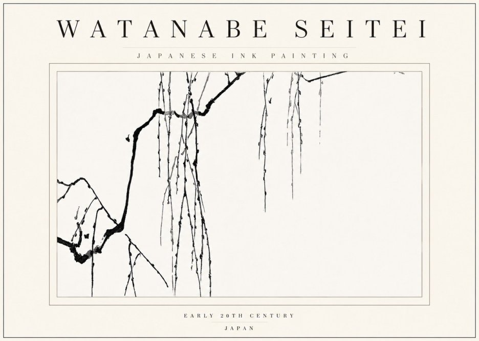 Watanabe Seitei Willow Branches II No5 - Plakát