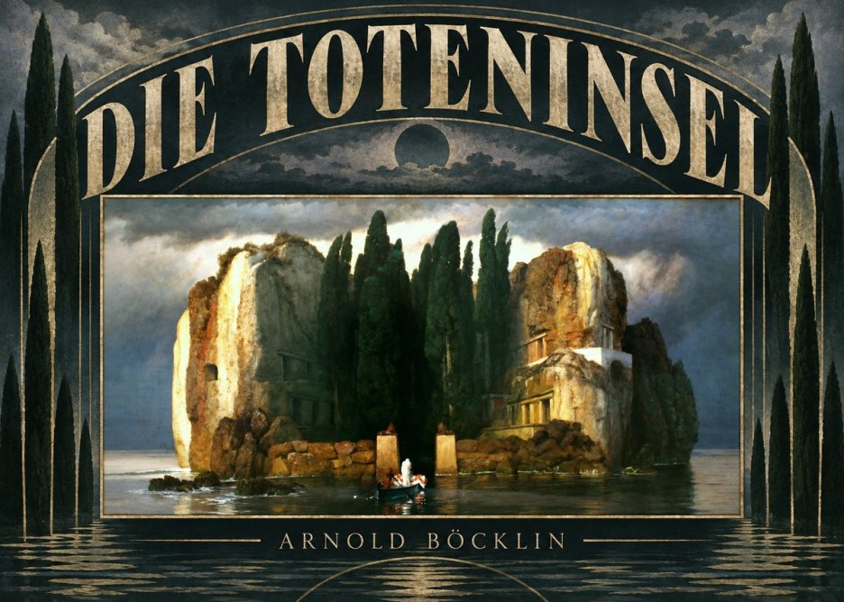 Arnold Böcklin Die Toteninsel II No6 - Plakát