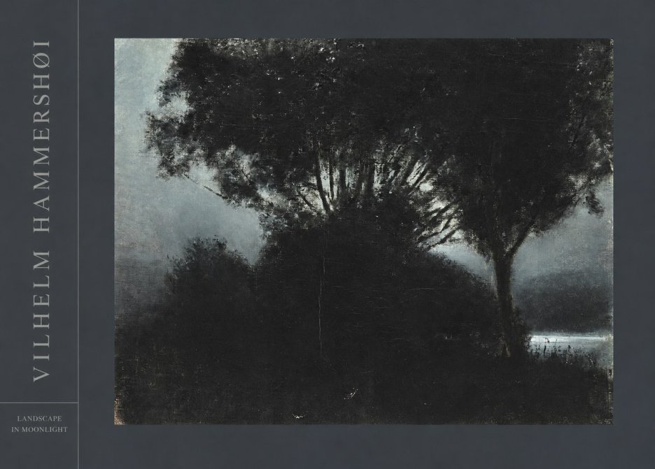 Vilhelm Hammershøi Landscape in Moonlight No4 - Plakát