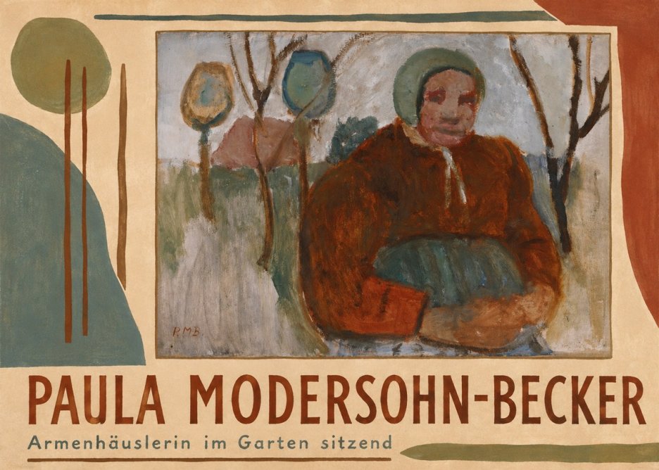 Paula Modersohn-Becker Armenhäuslerin Im Garten Sitzend No4 - Plakát