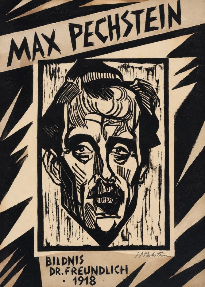Max Pechstein Bildnis Dr. Freundlich • 1918 No4 - Plakát