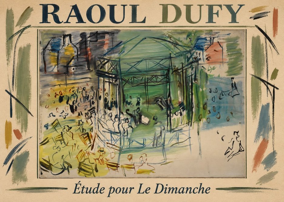Raoul Dufy Étude Pour Le Dimanche No1 - Plakát