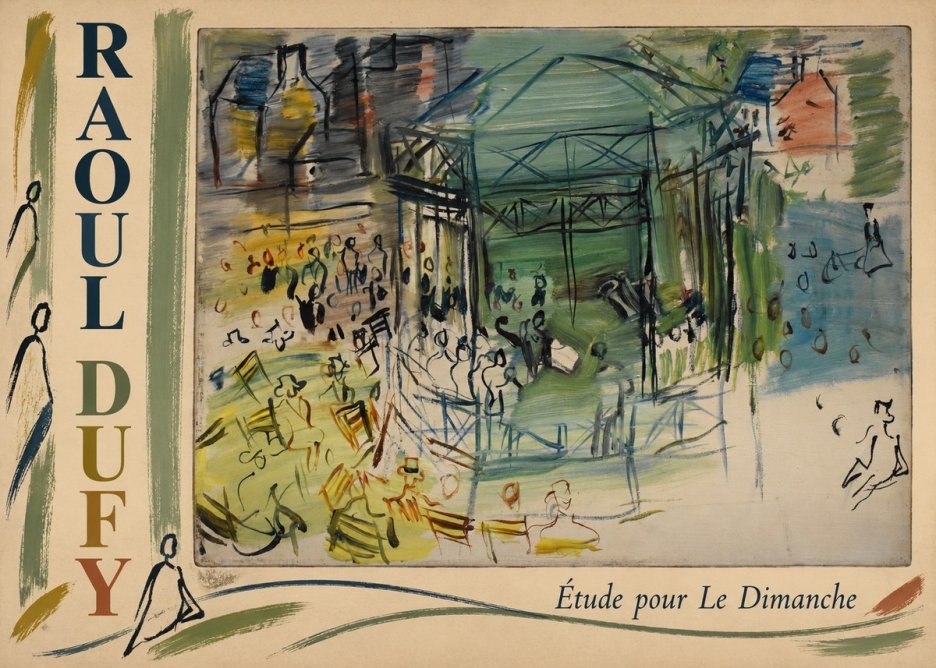 Raoul Dufy Étude Pour Le Dimanche No2 - Plakát