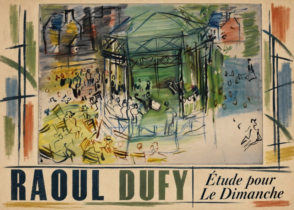 Raoul Dufy Étude Pour Le Dimanche No3 - Plakát
