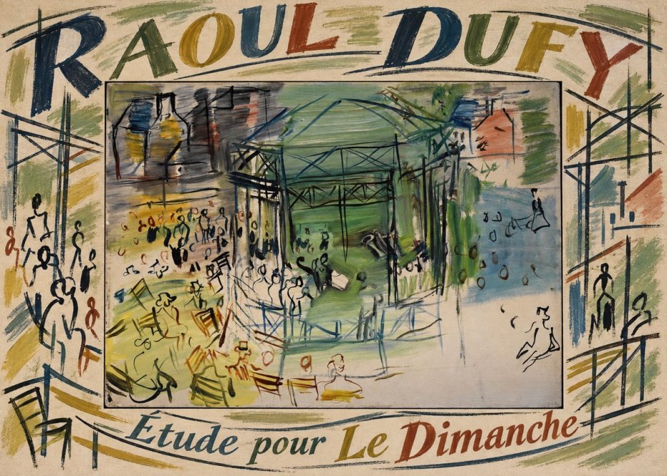 Raoul Dufy Étude Pour Le Dimanche No5 - Plakát