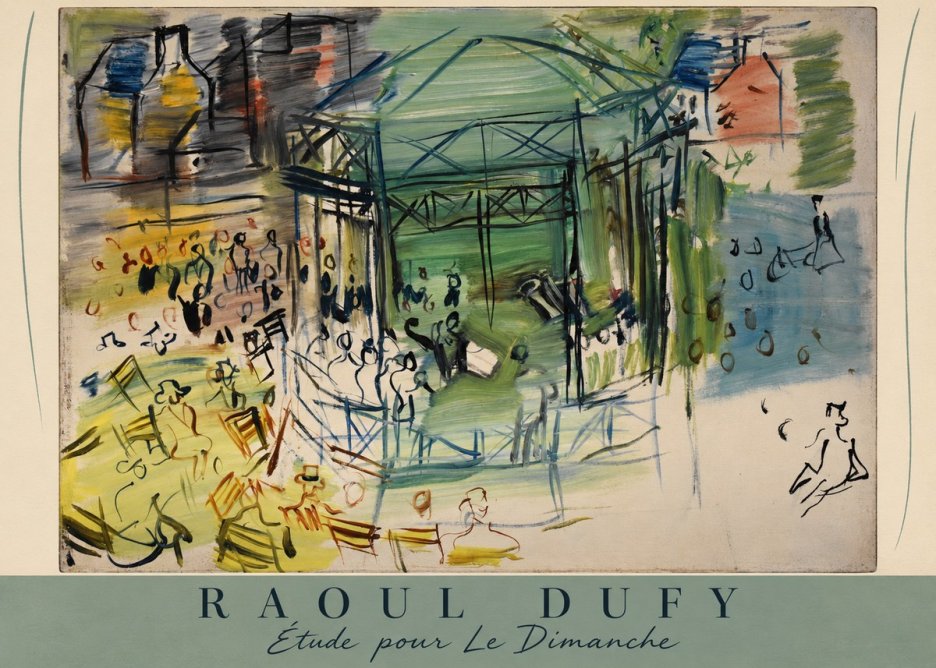 Raoul Dufy Étude Pour Le Dimanche No6 - Plakát