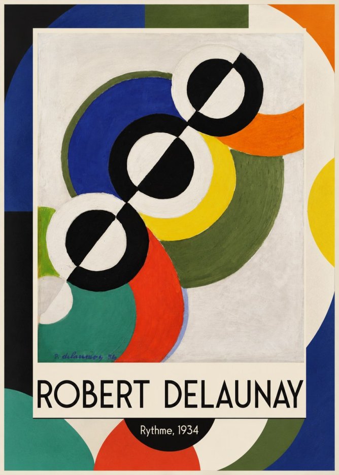Robert Delaunay Rythme, 1934 No1 - Plakát