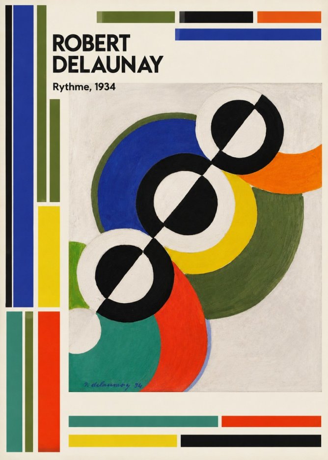 Robert Delaunay Rythme, 1934 No2 - Plakát