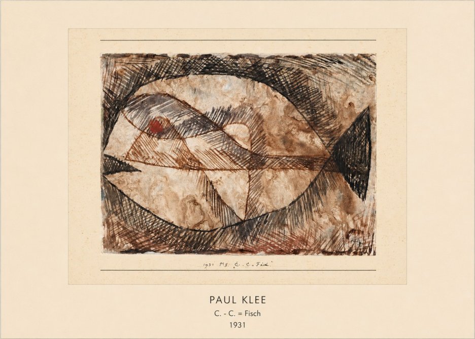 Paul Klee C. - C. = Fisch No3 - Plakát