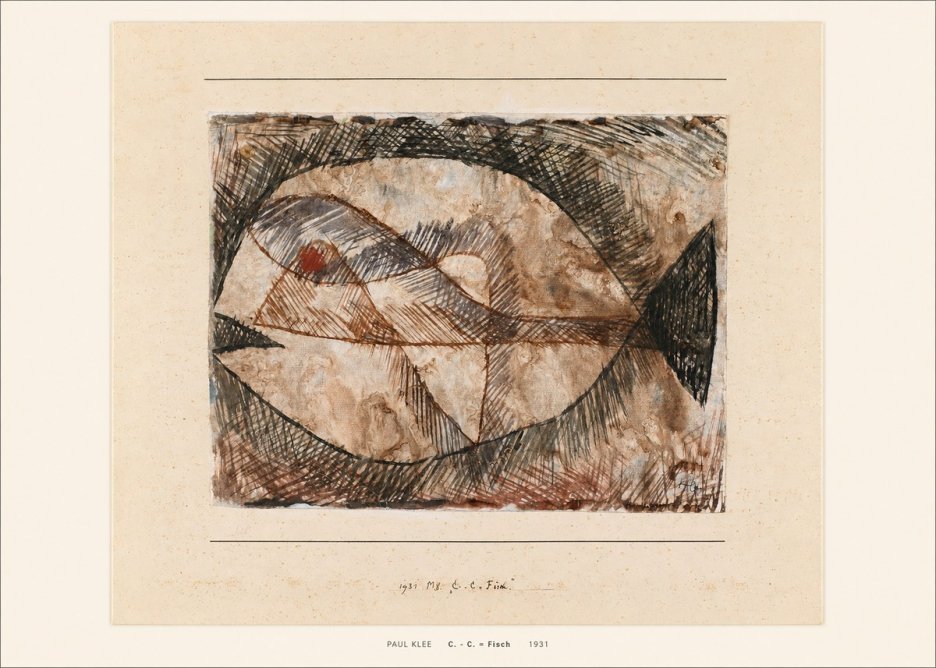 Paul Klee C. - C. = Fisch No5 - Plakát