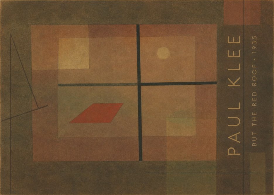 Paul Klee But the Red Roof No4 - Plakát