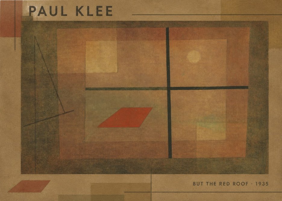 Paul Klee But the Red Roof No6 - Plakát