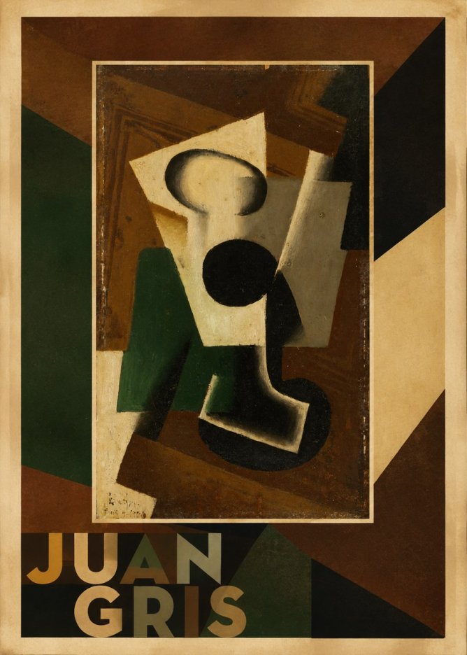 Juan Gris The Open Window No2 - Plakát