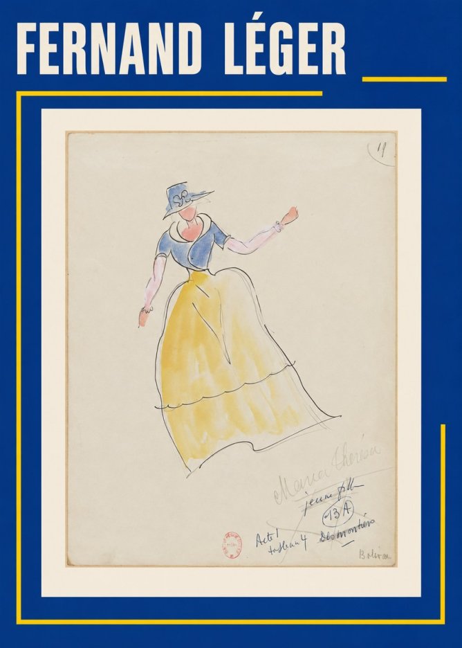 Fernand Léger Monica Thérese - Jeune Fille No1 - Plakát