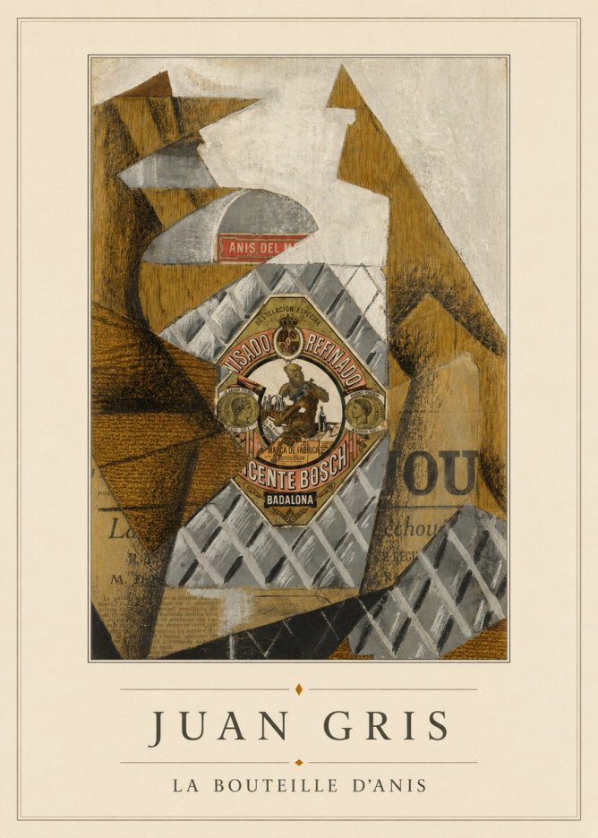 Juan Gris La Bouteille D'anis No4 - Plakát
