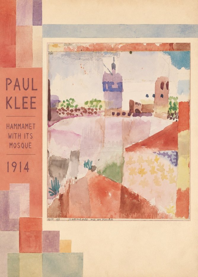 Paul Klee Hammamet with Its Mosque No2 - Plakát