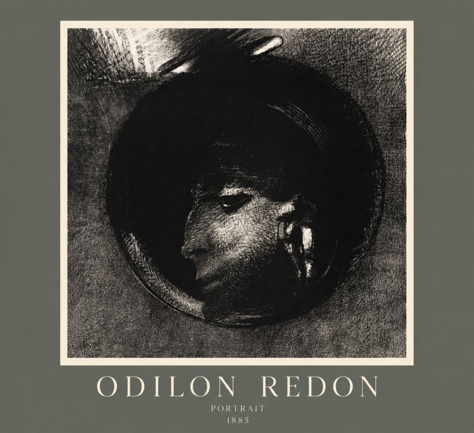 Odilon Redon Portrait No2 - Plakát