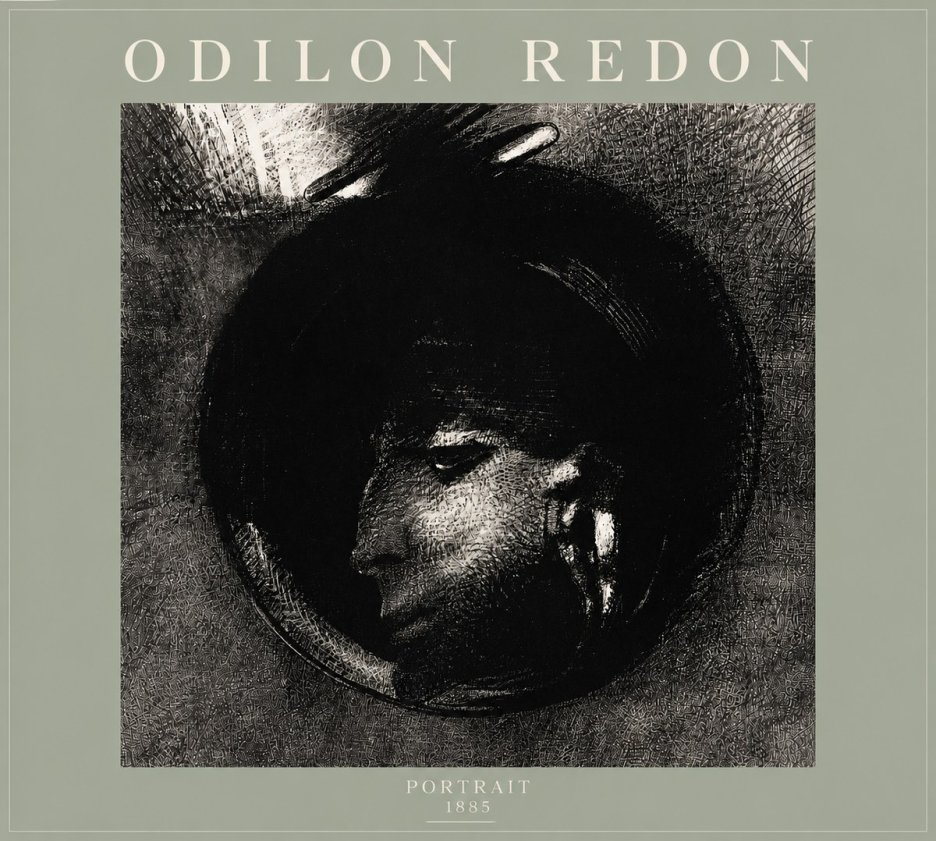 Odilon Redon Portrait No5 - Plakát