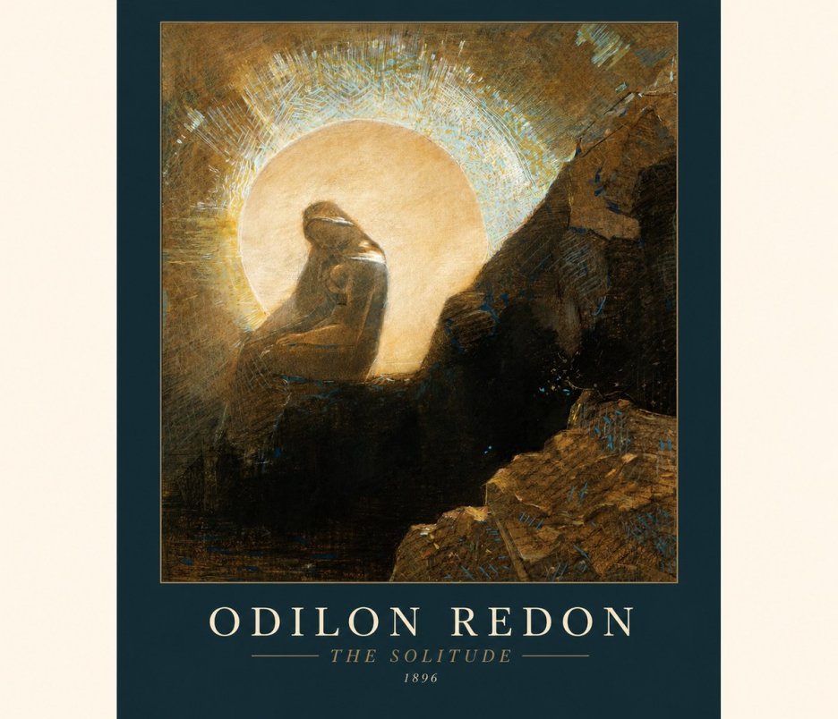Odilon Redon The Solitude No1 - Plakát