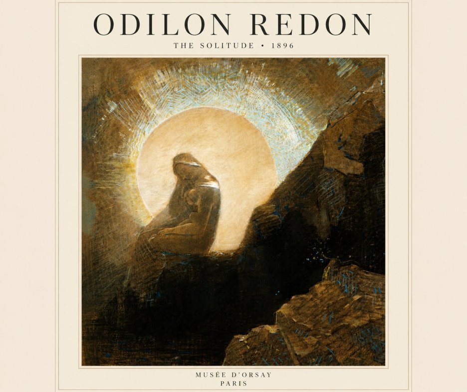 Odilon Redon The Solitude No2 - Plakát
