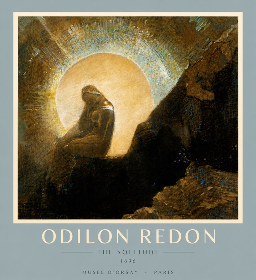 Odilon Redon The Solitude No6 - Plakát