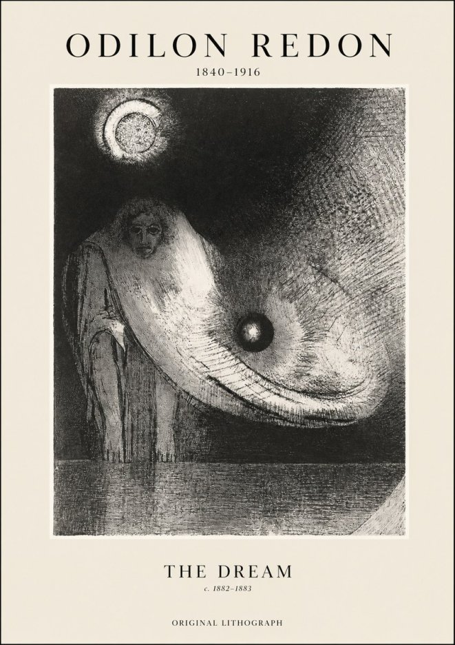 Odilon Redon The Dream No1 - Plakát