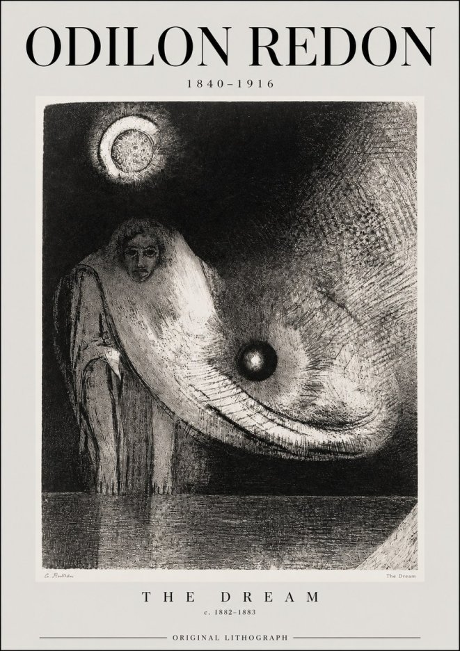 Odilon Redon The Dream No2 - Plakát