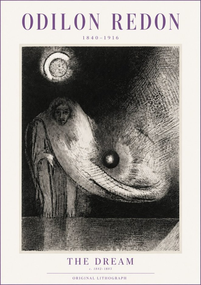 Odilon Redon The Dream No4 - Plakát