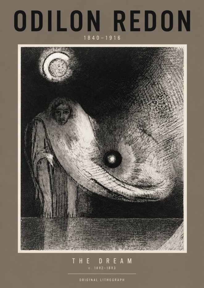 Odilon Redon The Dream No6 - Plakát