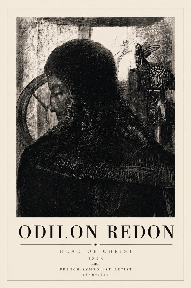 Odilon Redon Head of Christ II No6 - Plakát