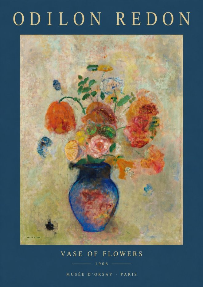 Odilon Redon Vase of Flowers No4 - Plakát