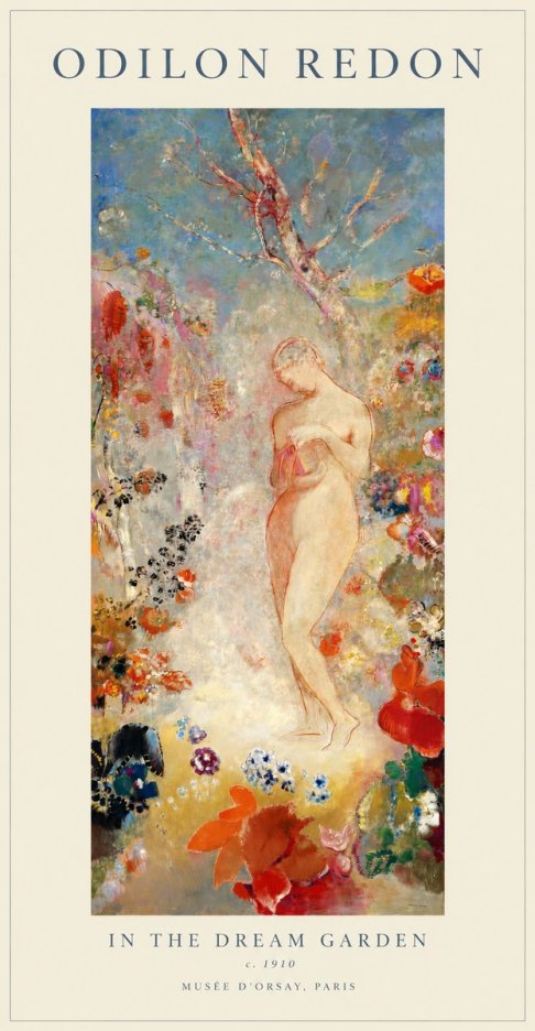 Odilon Redon In the Dream Garden No1 - Plakát