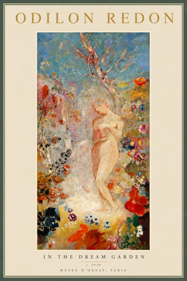 Odilon Redon In the Dream Garden No6 - Plakát