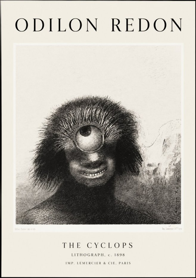 Odilon Redon The Cyclops II No1 - Plakát