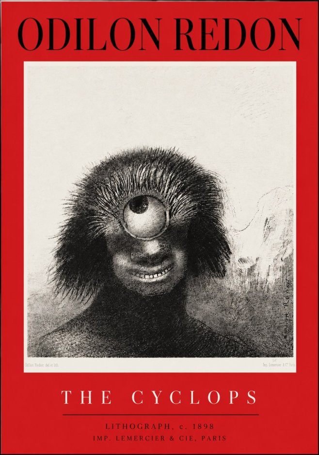 Odilon Redon The Cyclops II No2 - Plakát