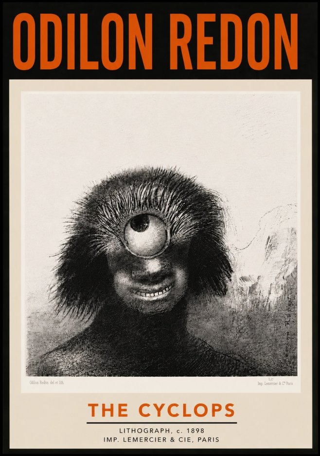 Odilon Redon The Cyclops II No5 - Plakát