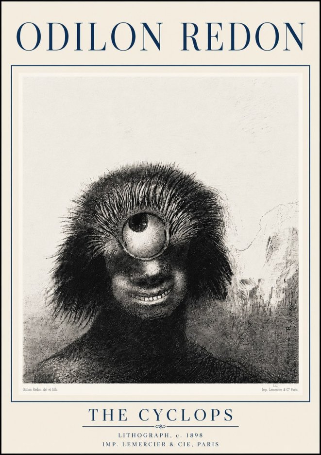 Odilon Redon The Cyclops II No6 - Plakát