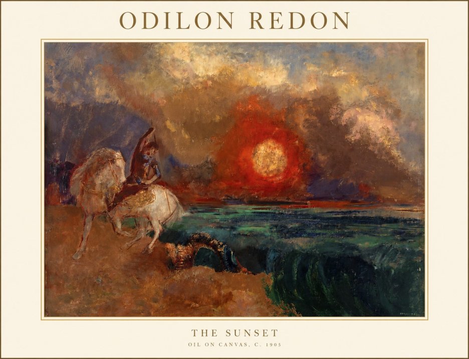 Odilon Redon The Sunset No1 - Plakát