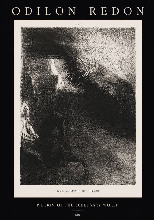 Odilon Redon Pèlerin Du Monde Sublunaire No1 - Plakát