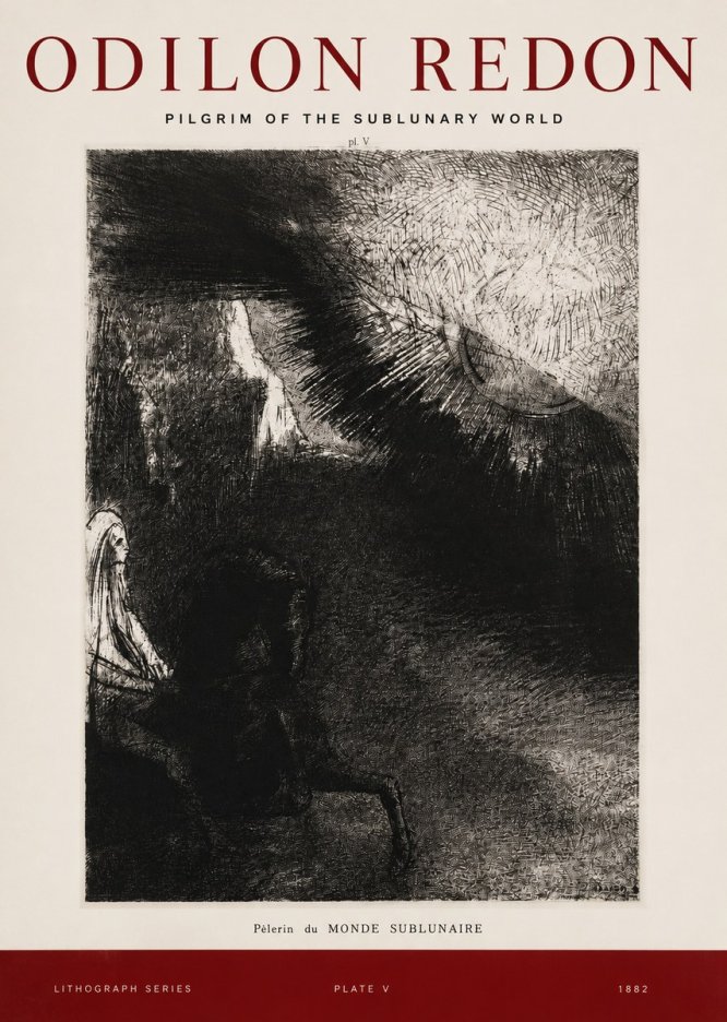 Odilon Redon Pèlerin Du Monde Sublunaire No2 - Plakát