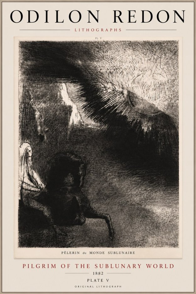 Odilon Redon Pèlerin Du Monde Sublunaire No5 - Plakát