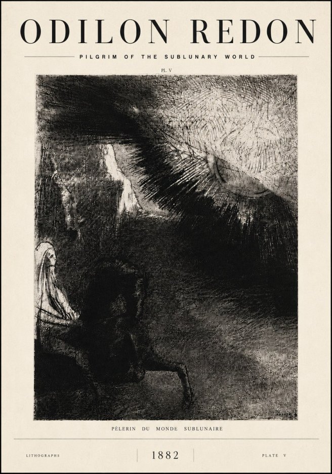 Odilon Redon Pèlerin Du Monde Sublunaire No6 - Plakát