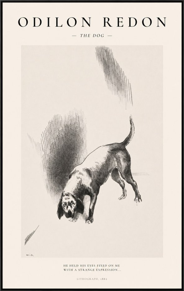 Odilon Redon The Dog No1 - Plakát