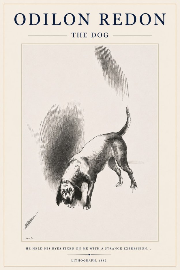 Odilon Redon The Dog No3 - Plakát