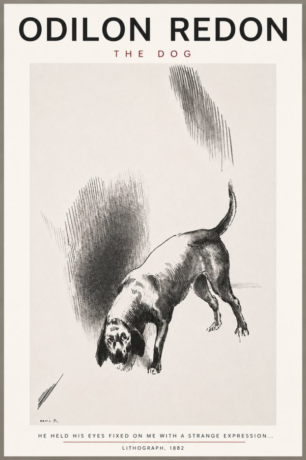 Odilon Redon The Dog No4 - Plakát