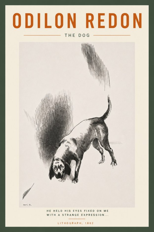 Odilon Redon The Dog No6 - Plakát