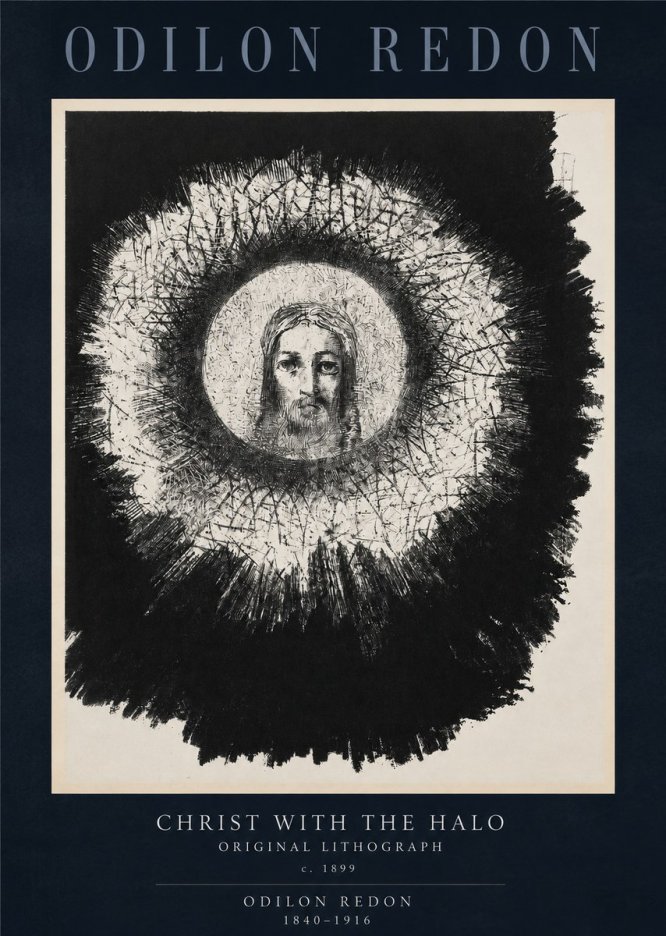 Odilon Redon Christ with the Halo No2 - Plakát
