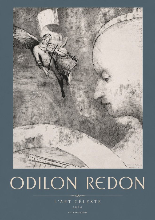 Odilon Redon L'art Céleste No2 - Plakát