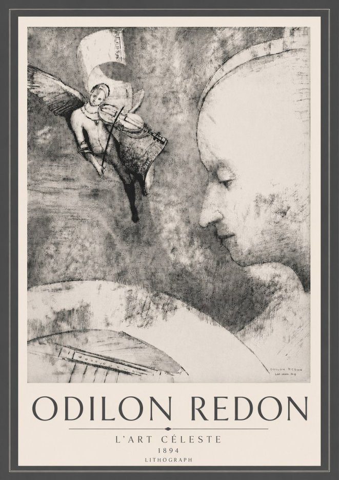 Odilon Redon L'art Céleste No6 - Plakát