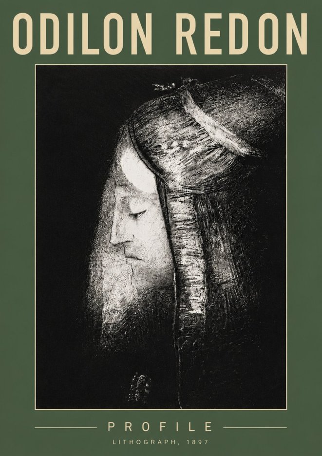 Odilon Redon Profile No5 - Plakát